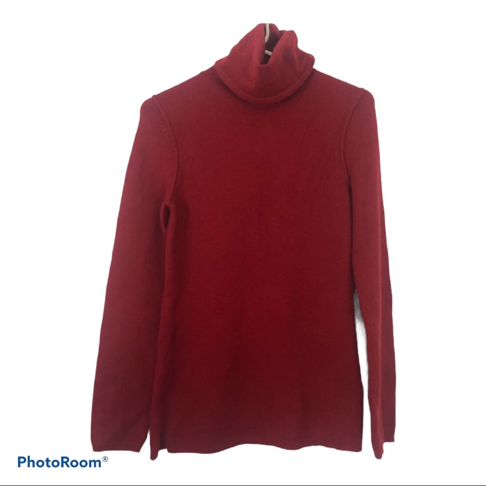 Gap‎ Red Cowl Turtleneck Sweater